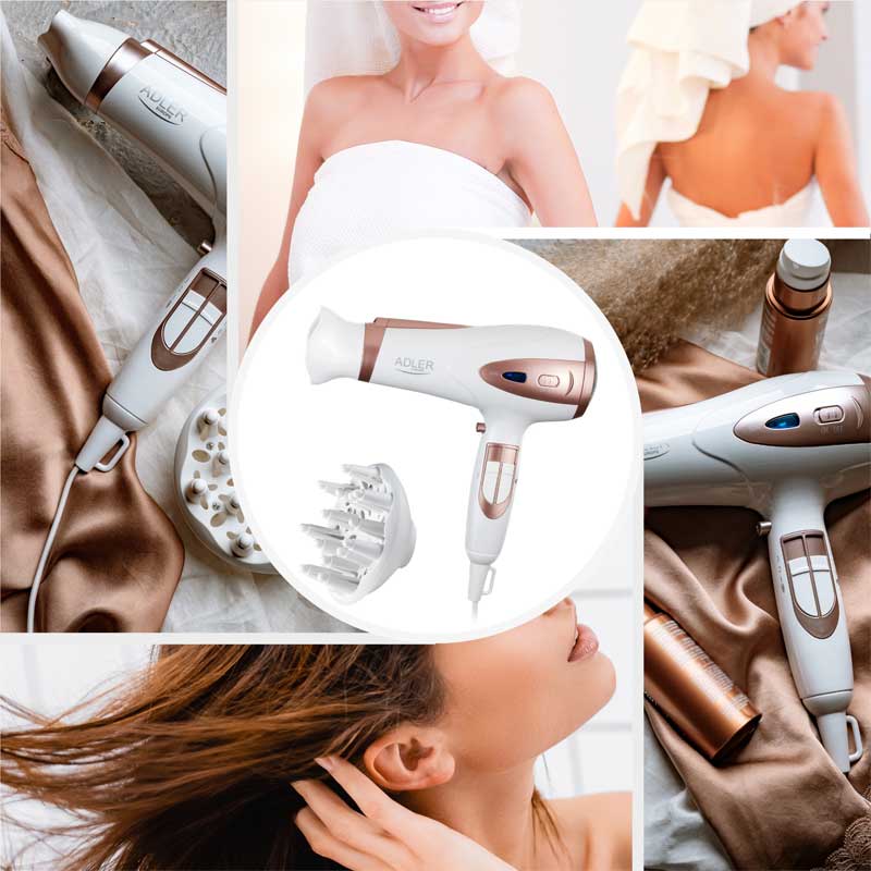 Fen za kosu sa jonizatorom 2200W Adler AD 2248WH - dodatni pogled