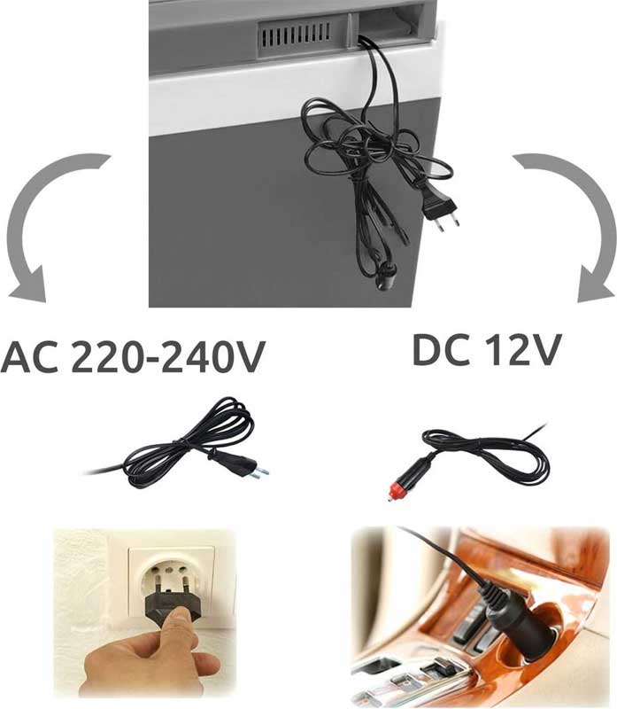 Prenosni frižider za kuću ili automobil Sa funkcijama hlađenja i grejanja 12V/220V Royalty Line CB30  - dodatni pogled