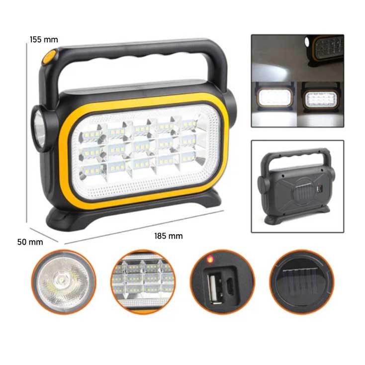 Punjiva LED baterijska lampa YW17408-3773 - dodatni pogled