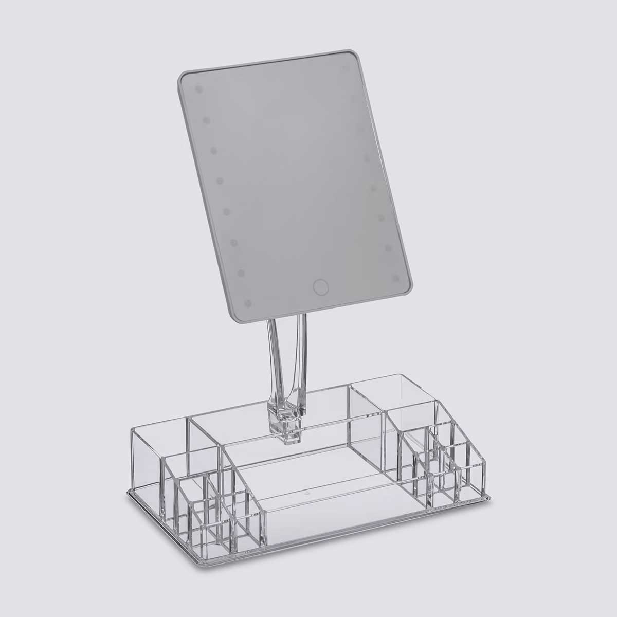 LED Ogledalo Sa Policom Za Organizaciju Šminke i Nakita - 5Five Simply Smart - dodatni pogled