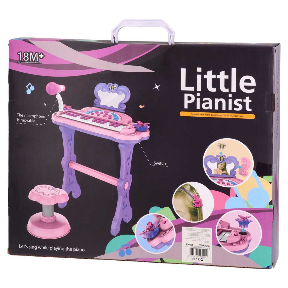 Klavijatura na Postolju Sa Stolicom, Ogledalom i Mikrofonom - dodatni pogled