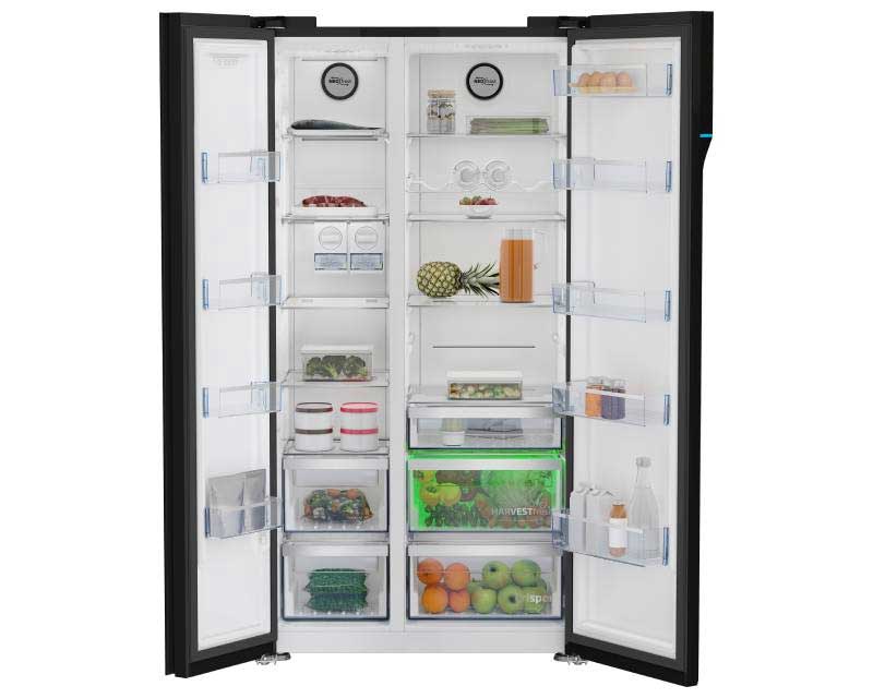 Frižider sa zamrzivačem Side-by-Side 580L Beko GN163140ZGBN - dodatni pogled