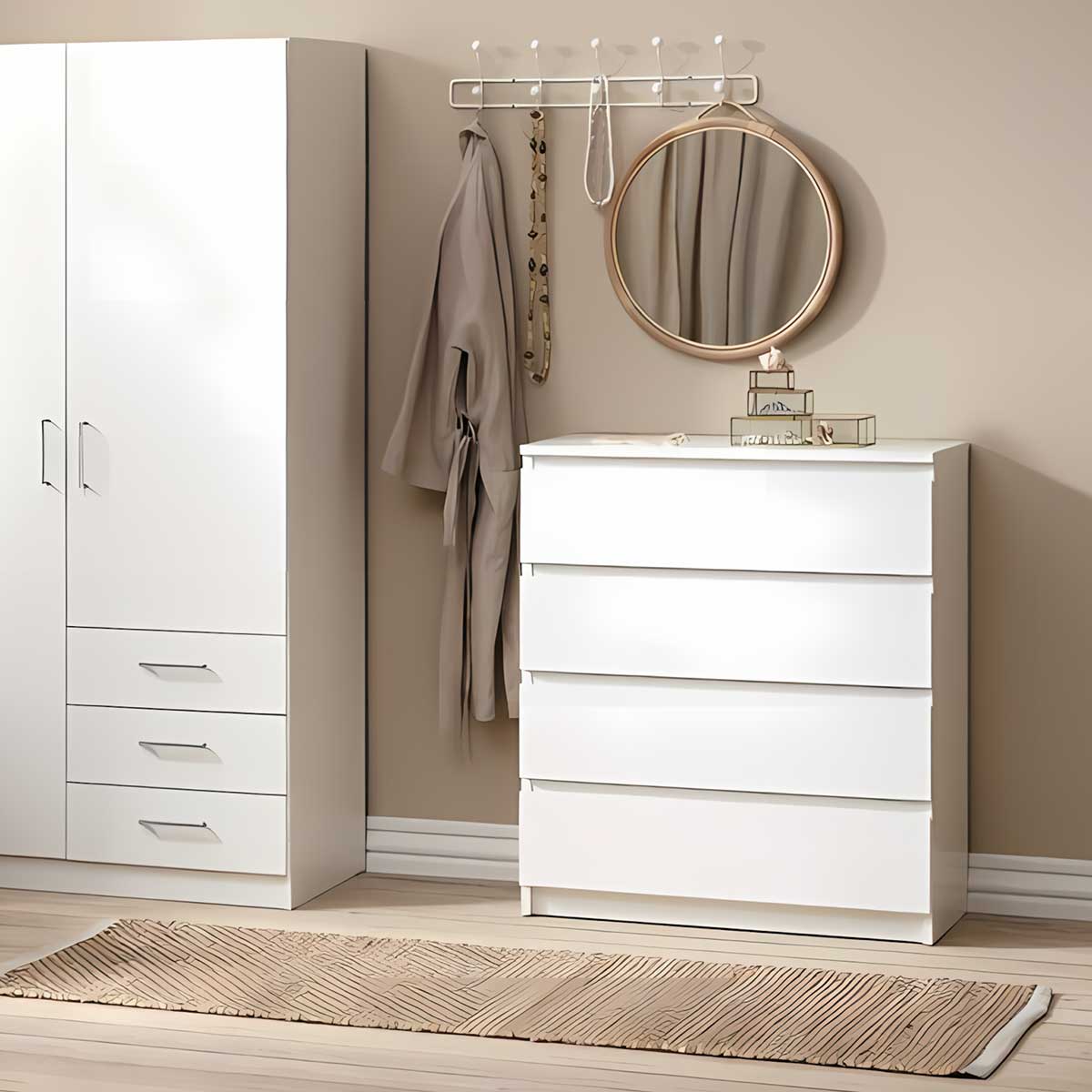 Komoda Sa 4 Fioke Bjerg - dodatni pogled