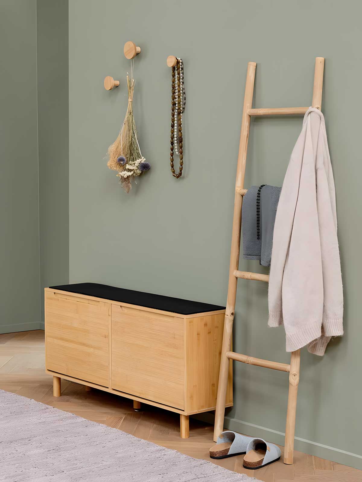 Merdevine od Bambusa Za Peškire - dodatni pogled