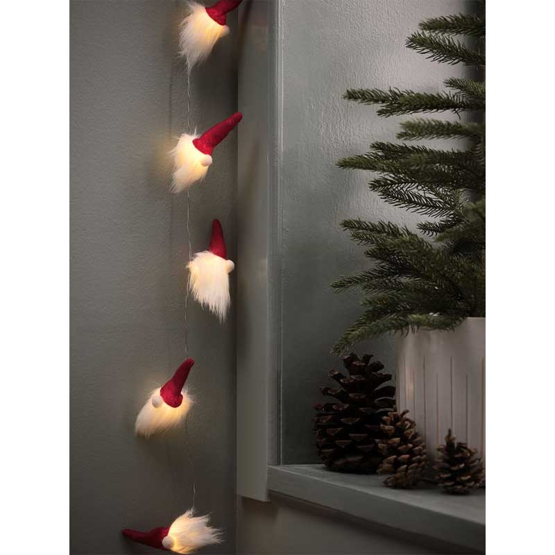 Novogodišnje lampice na baterije sa vilenjacima 10LED - dodatni pogled