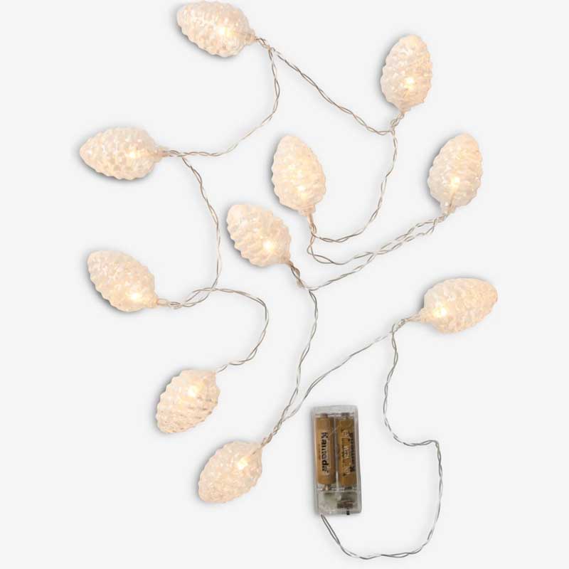 Novogodišnje lampice na baterije Šišarke Sa tajmerom - dodatni pogled