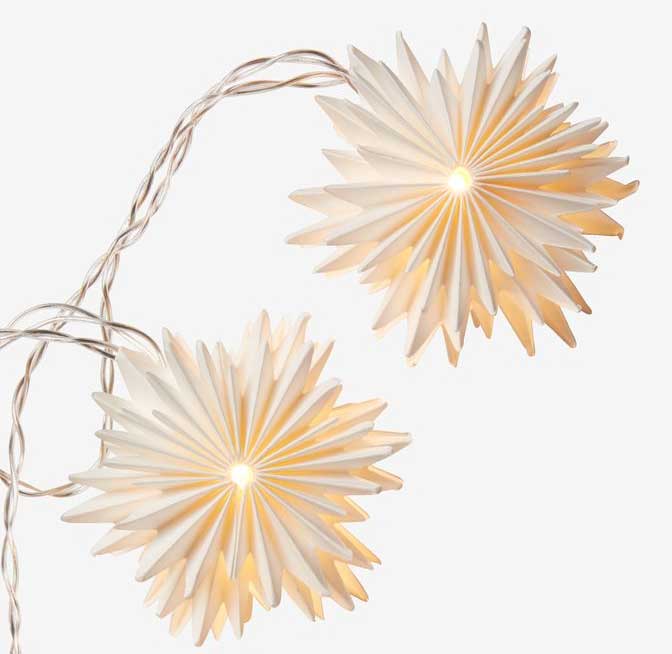 Novogodišnje lampice na baterije Zvezde Sa tajmerom - dodatni pogled