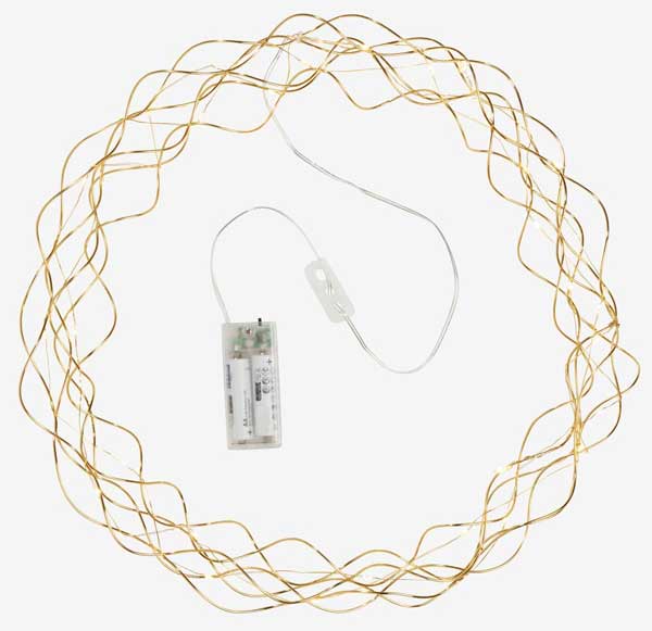 Novogodišnji LED venac sa tajmerom 35cm - dodatni pogled