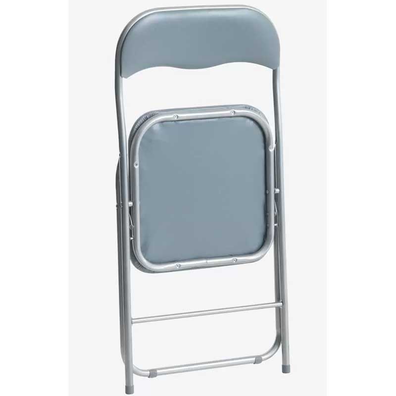 Slavska garnitura za 6 osoba sa sklopivim stolicama i sklopivim stolom Siva - dodatni pogled