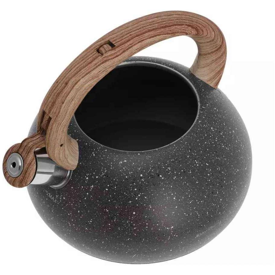 Klausberg KB7280 Čajnik Sa Piskom I Drvenom DrŠkom Crni Mermer 2.7L - dodatni pogled