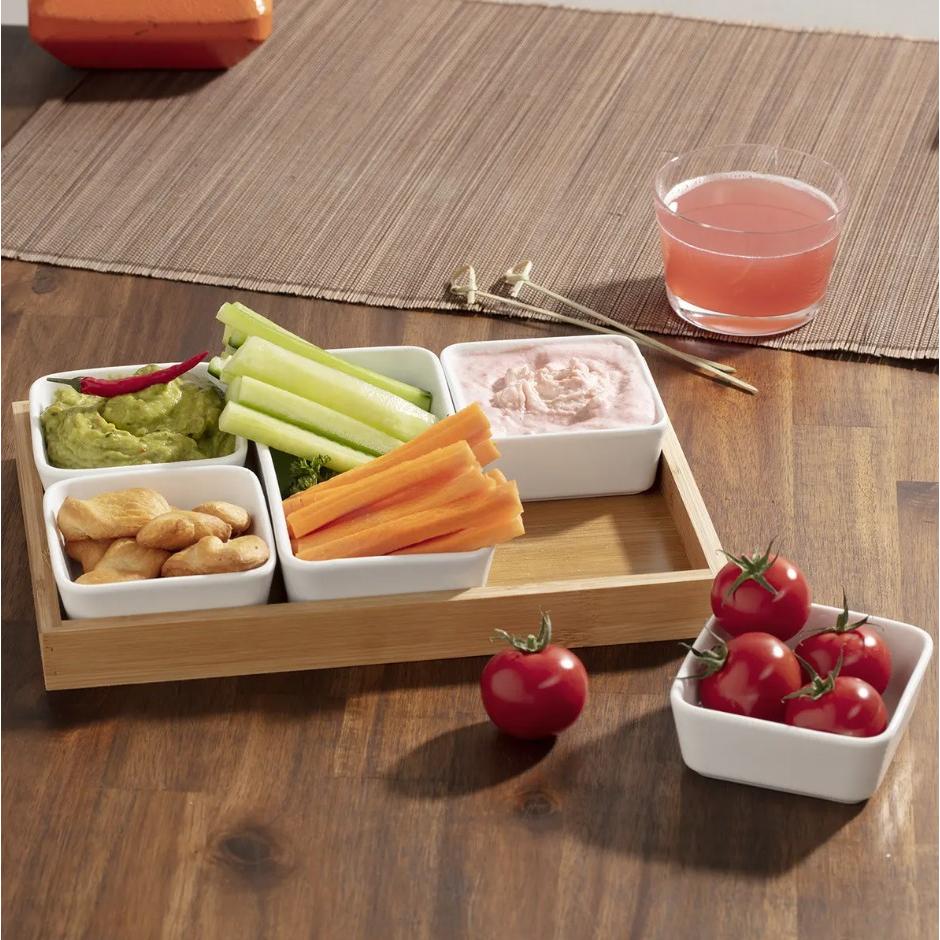 Secret De Gourmet Set Činija Za Posluženje X5 Porcelan/bambus - dodatni pogled