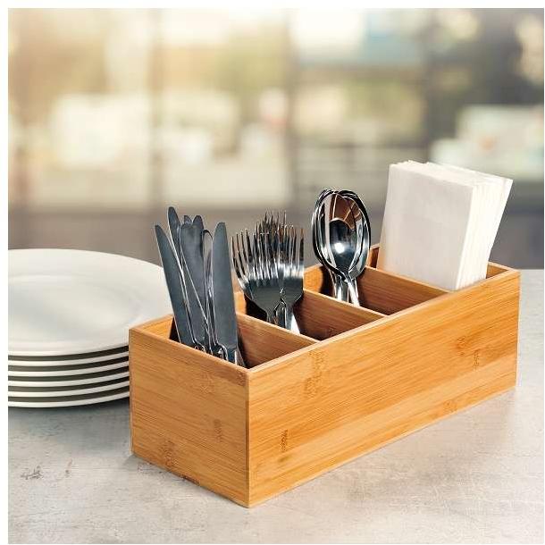 Kutija za escajg sa 4 pregrade Bambus Kesper 70850 - dodatni pogled