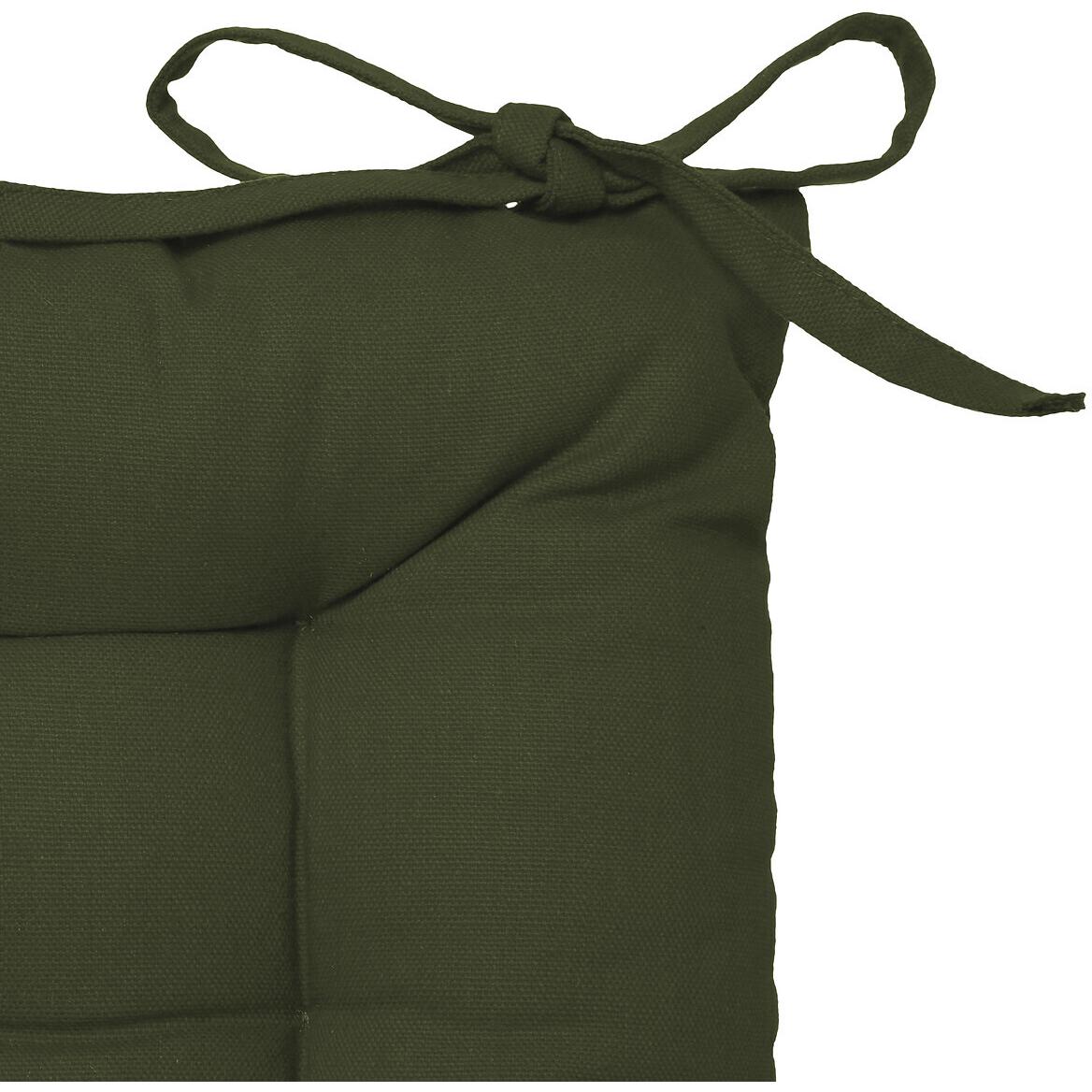 Atmosphera Jastuk Za Stolicu L. 38 X P. 38 X H. 4,5 Cm Pamuk Zelena - dodatni pogled