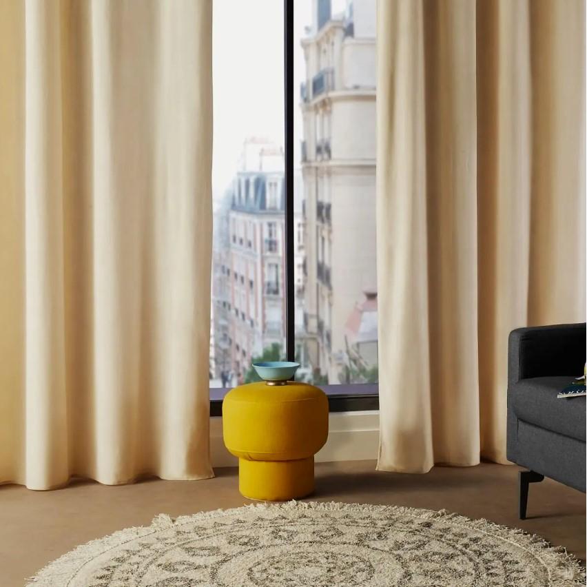 Atmosphera Zavesa Lilou 140x260cm Poliester Slonova Kost - dodatni pogled