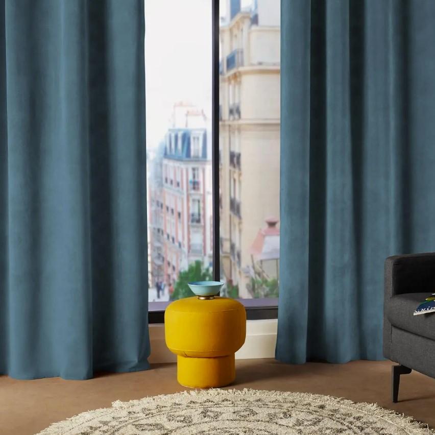 Atmosphera Zavesa Lilou 140x260cm Poliester Plava - dodatni pogled