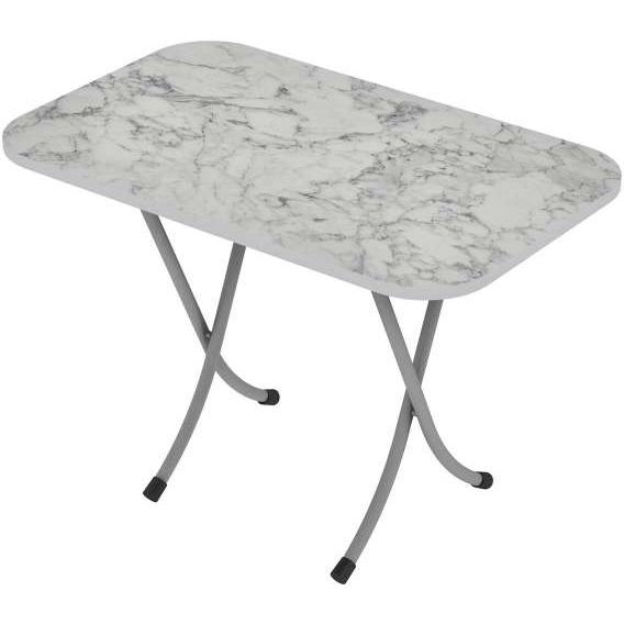 Sklopivi sto Alesta Beli mermer 50x80cm 10042BM - dodatni pogled