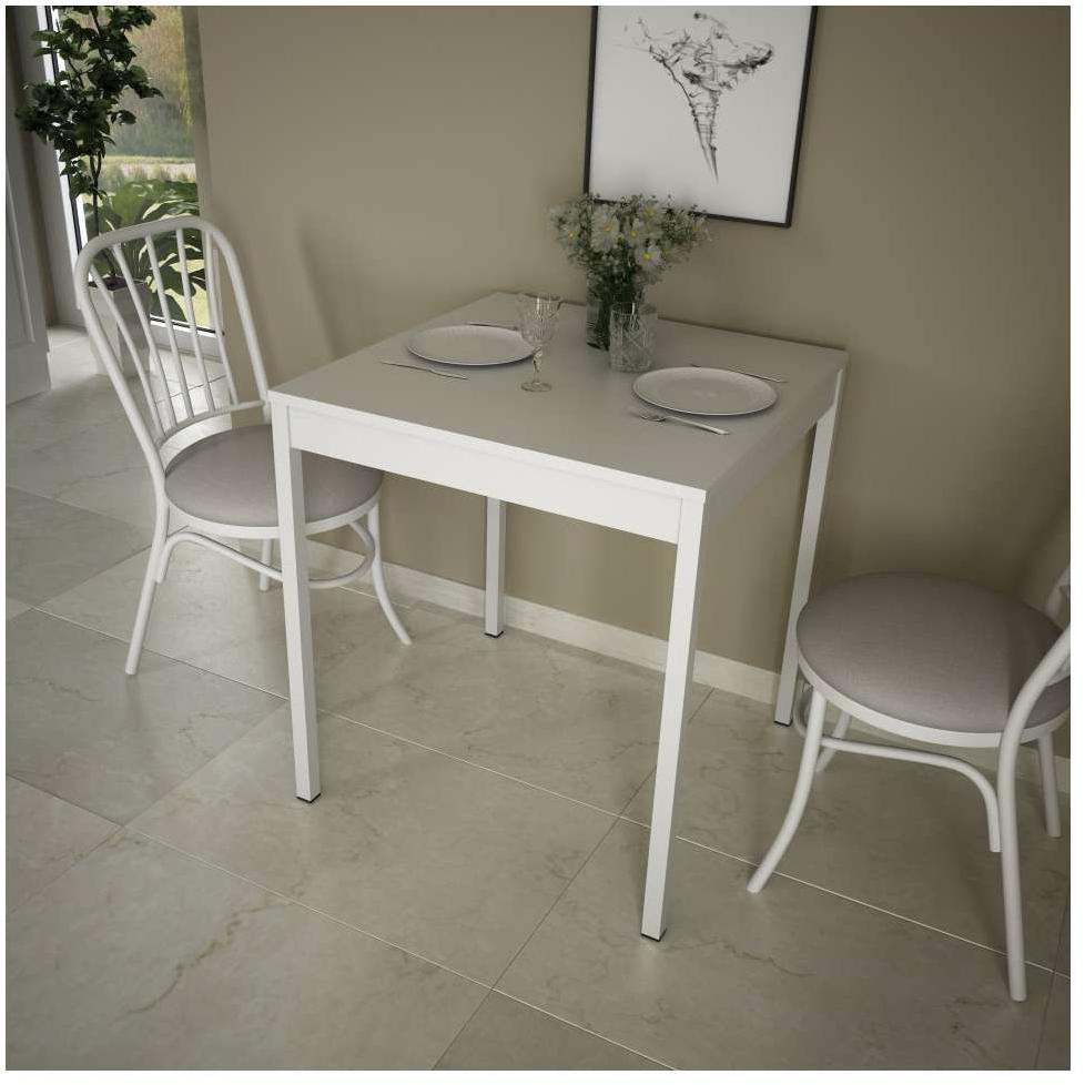 Alesta Trpezarijski sto Beli 70x70x76cm 19035 - dodatni pogled