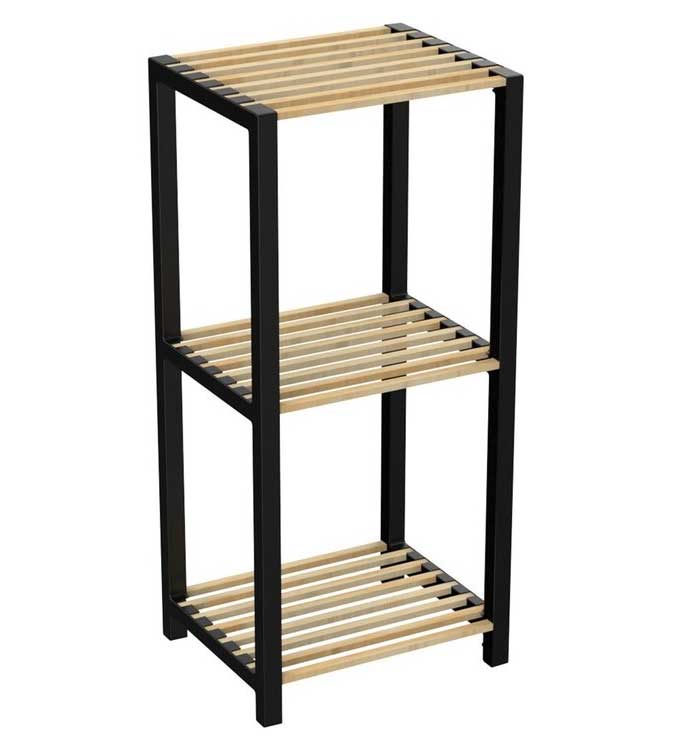 Bienwood Višenamenska polica Drvo Plastika BIE7002 - dodatni pogled