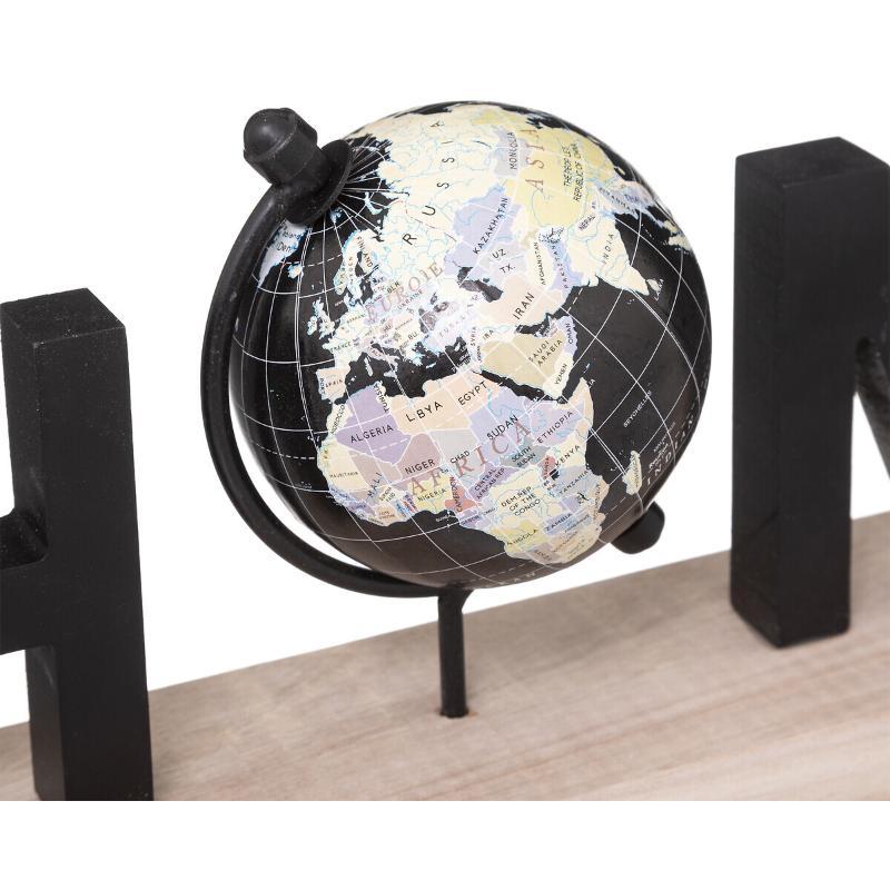 Dekorativni Natpis sa Globusom - dodatni pogled