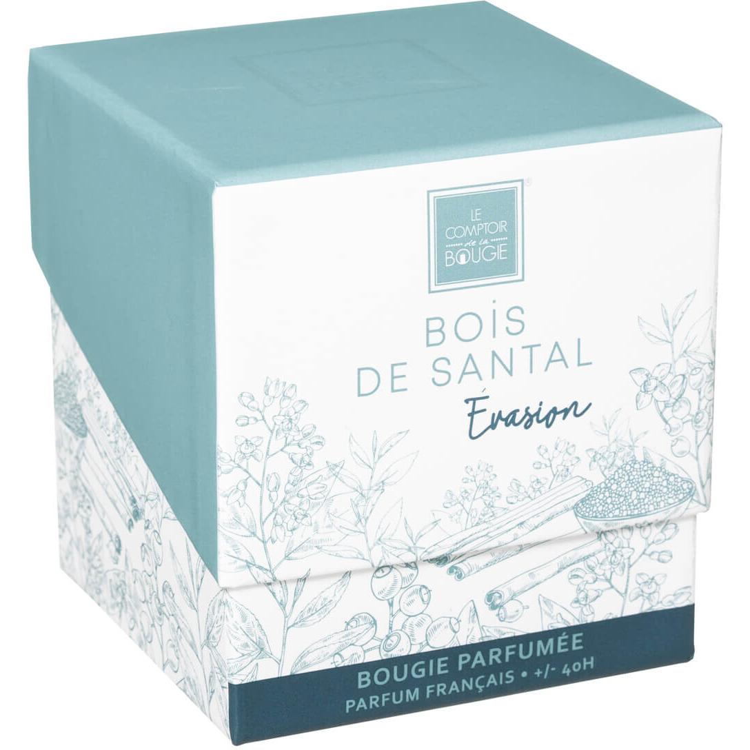 Atmosphera Sandalovo Drvo Sveca 8x9cm Vosak/staklo Svetlo Zelena - dodatni pogled