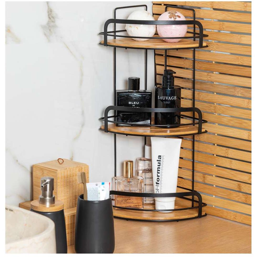 Ugaona polica za kupatilo 3 Nivoa Estia 12786 - dodatni pogled