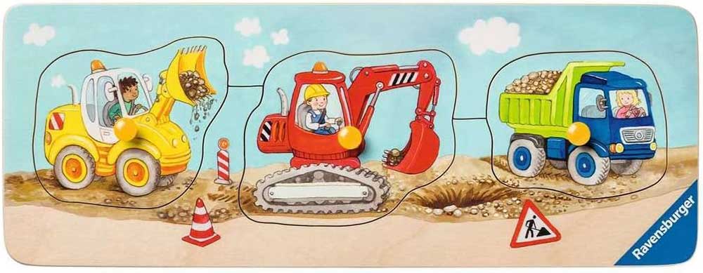 Moje prve drvene puzzle Građevinska vozila Ravensburger 03066 - dodatni pogled