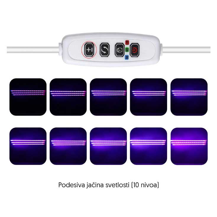 LED USB lampa za biljke LB-STP-03/RB - dodatni pogled