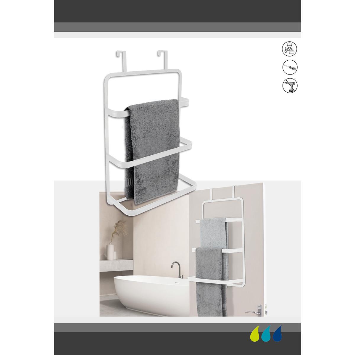 Tendance Držač Peškira Za Vrata Sa 3 Prečke - dodatni pogled