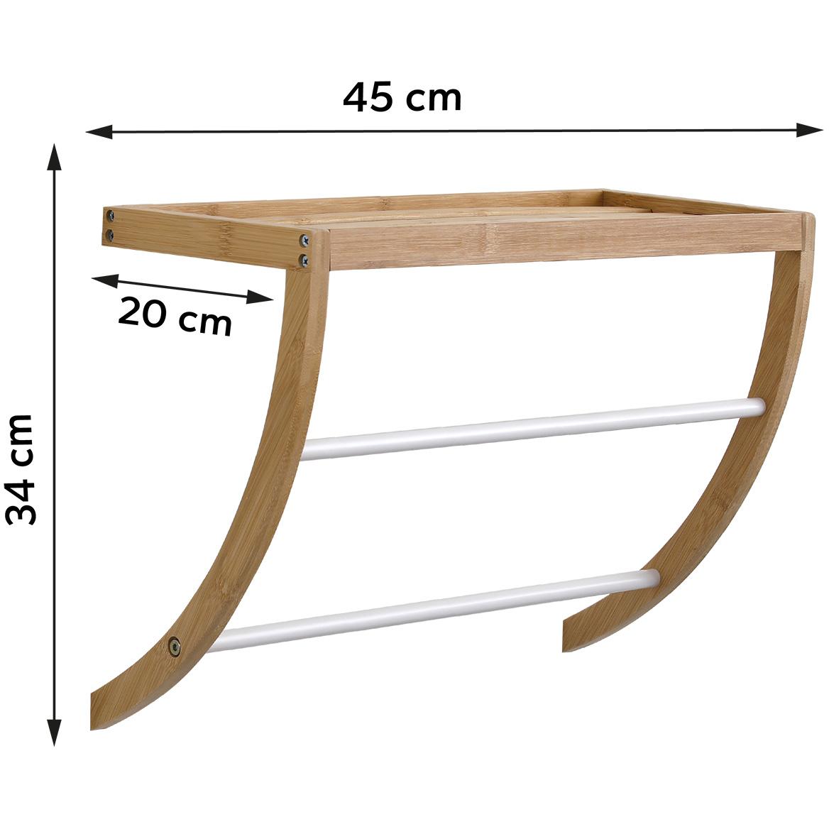Tendance Zidni Držač Peškira Sa Policom - dodatni pogled