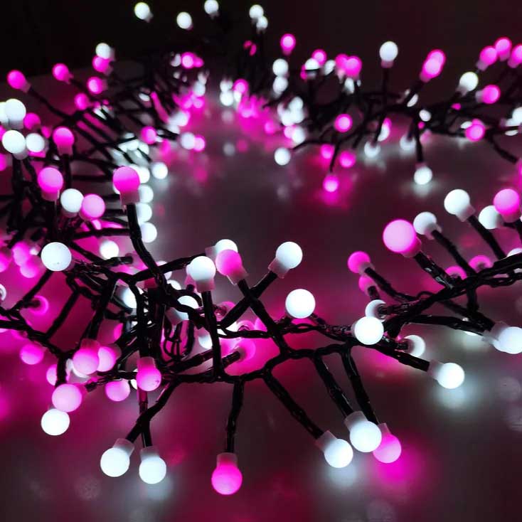 Dekorativne LED lampice 288 dioda Roze Bele Modee - dodatni pogled