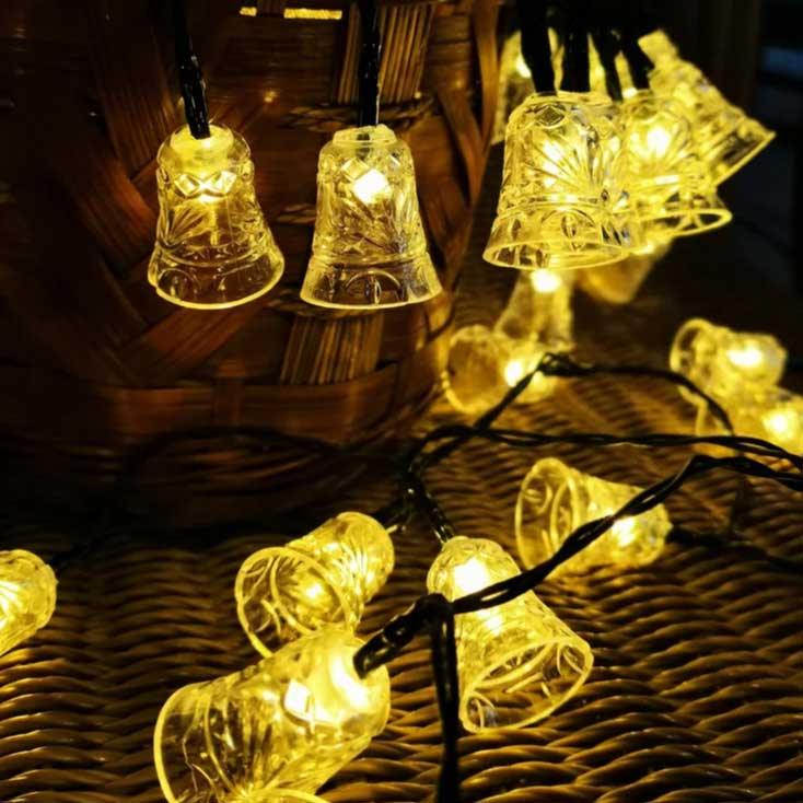 Novogodišnje lampice Zvončići 50 LED Za spoljnu i unutrašnju upotrebu - dodatni pogled