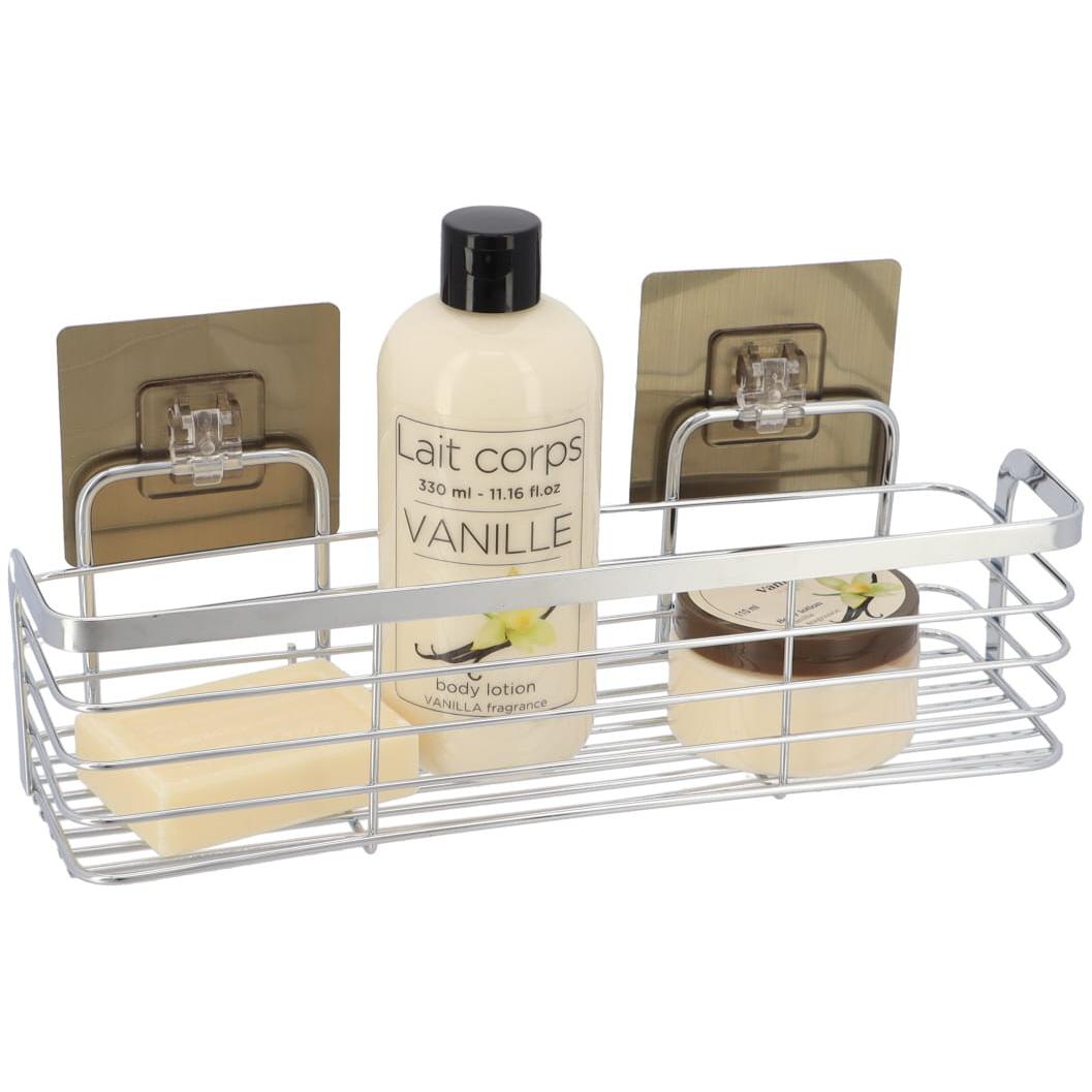 Tendance Žičana Pravougaona Polica 11x29,2x12,2cm Na Lepljenje Hrom - dodatni pogled