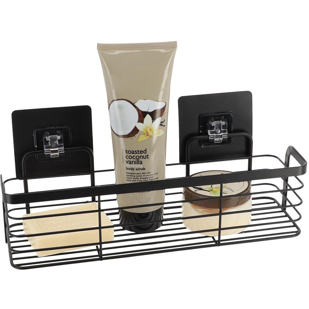 Tendance Zidna Žičana Polica Samolepljiva 3m 29,2 X 11 X 12,2 Metal Crna - dodatni pogled