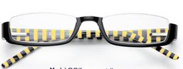 Prontoleggo Look naočare, crno-žute + 3.50 - dodatni pogled