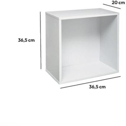 Five Polica 36.5 x 20 cm Grafit Bela - dodatni pogled