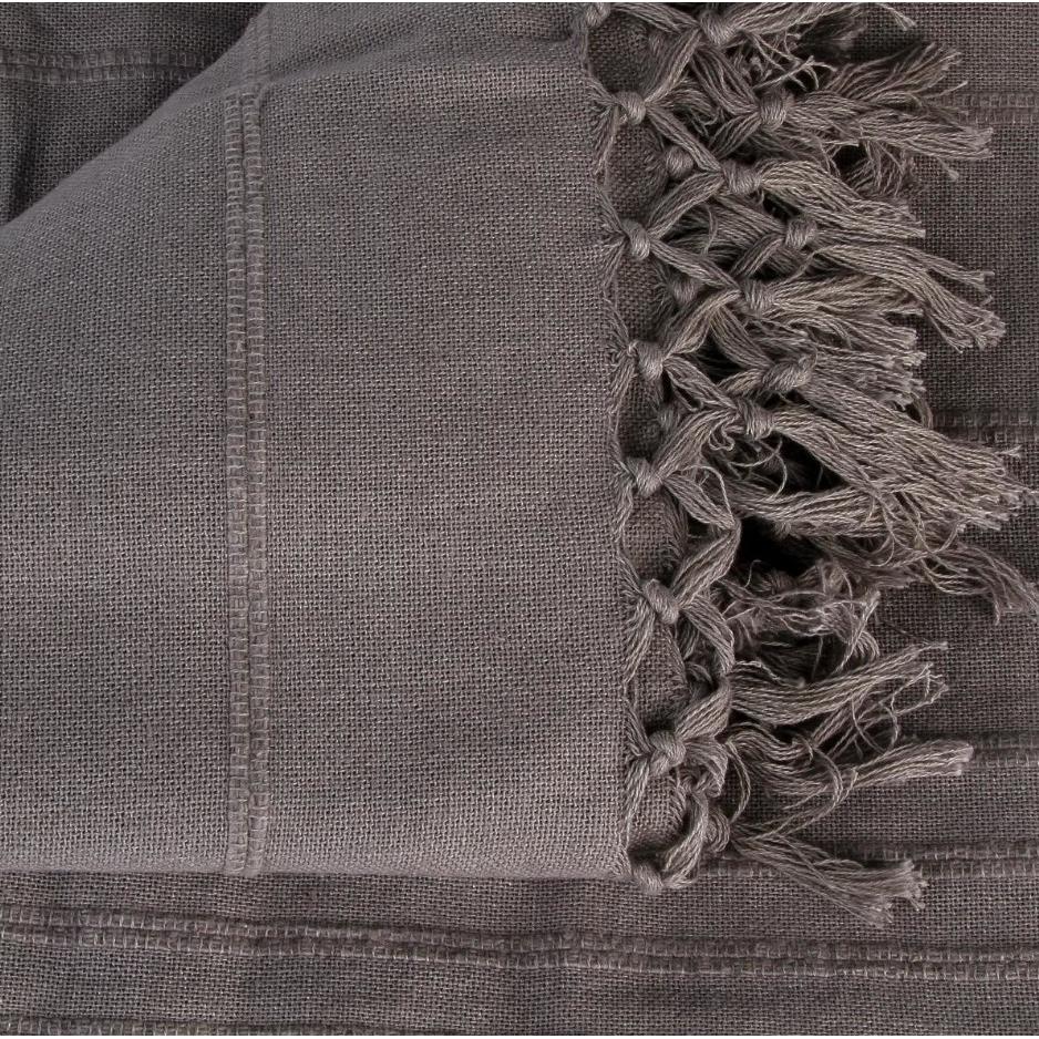 Atmosphera Prekrivač 250 x 230 cm Pamuk Siva - dodatni pogled