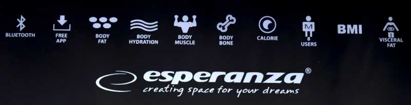 Esperanza Smart dijagnostička telesna vaga EBS016K - dodatni pogled
