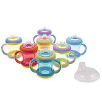 Nuby flaša sa silikonskim piskom i poklopcem 210ml N-9647    - dodatni pogled