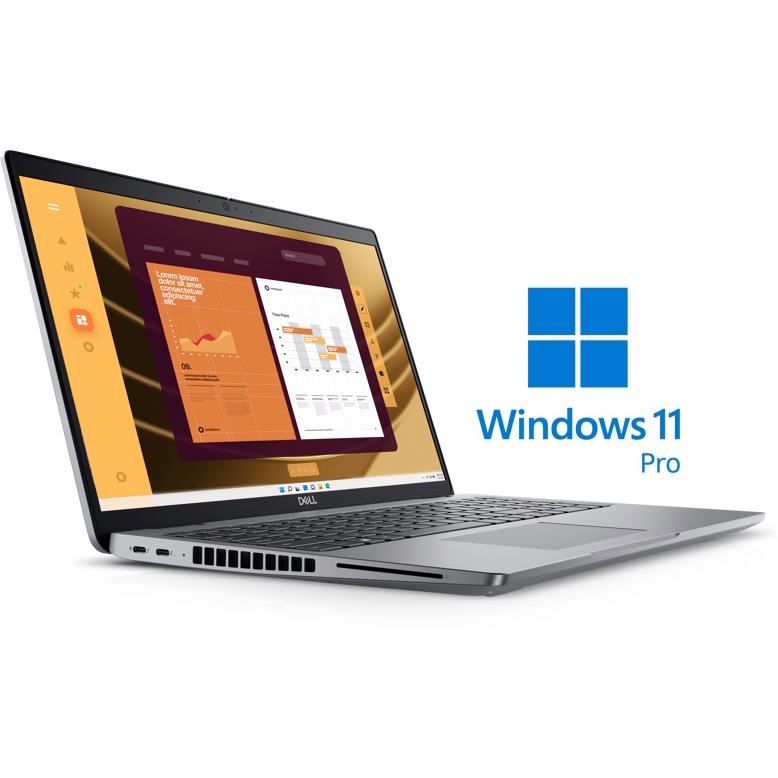 DELL Latitude 5550 15.6 inch FHD Core Ultra 7 155U 16GB 512GB SSD Backlit FP Win11Pro laptop - dodatni pogled