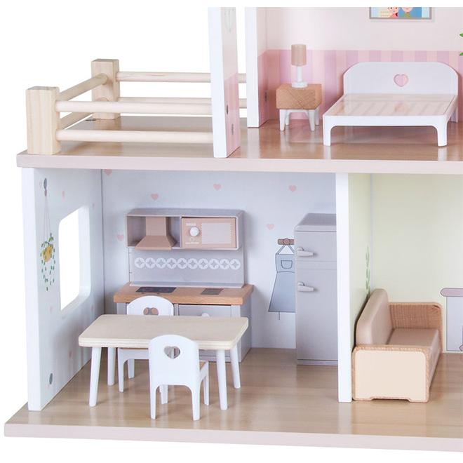 Drvena Kućica Za Lutke PINO 9153 - dodatni pogled