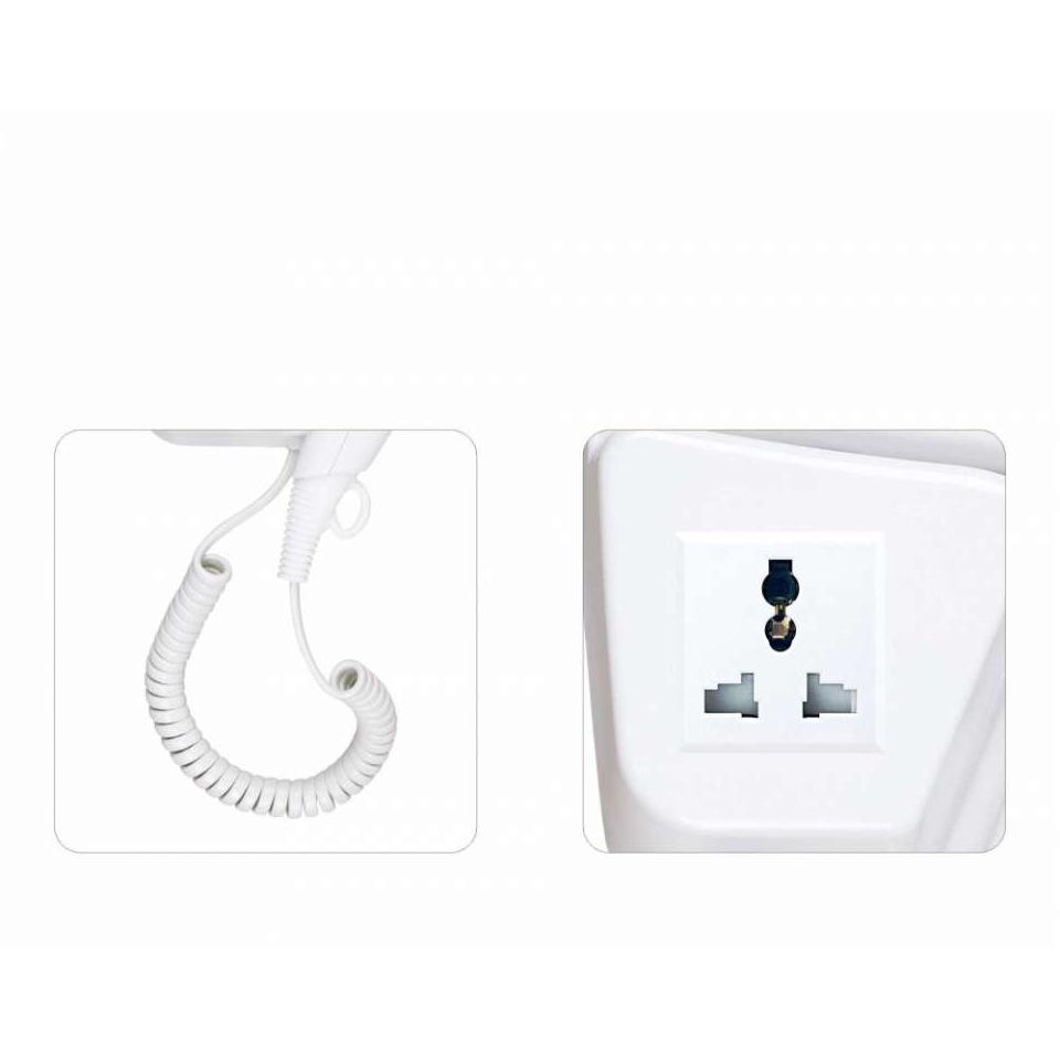 Haeger Fen sa zidnim nosačem i strujnom utičnicom 1200W HD-120.006A - dodatni pogled