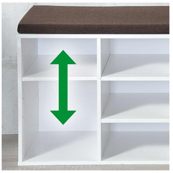 Kesper KSP15910 Beli Drveni Cipelarnik Sa Jastukom Za Sedenje - dodatni pogled