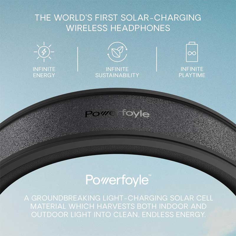 Bluetooth slušalice sa solarnim napajanjem Urbanista Los Angeles Black - dodatni pogled