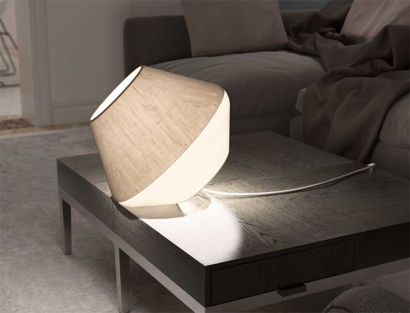 Stona LED lampa DesignNest LightShade Tulip 10412GW/EULSTD - dodatni pogled