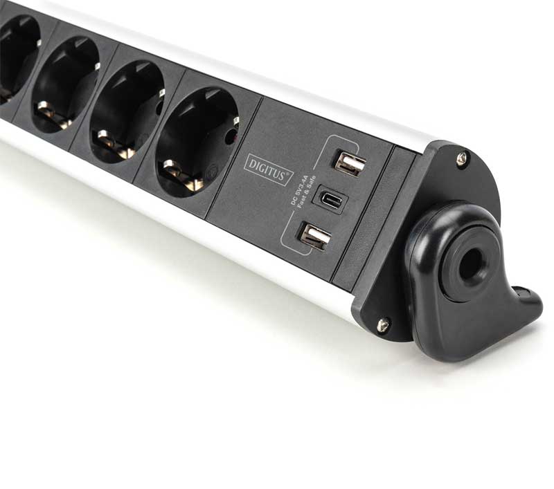 Produžni kabl sa 6 utičnica +3 USB Digitus DA-70624 - dodatni pogled