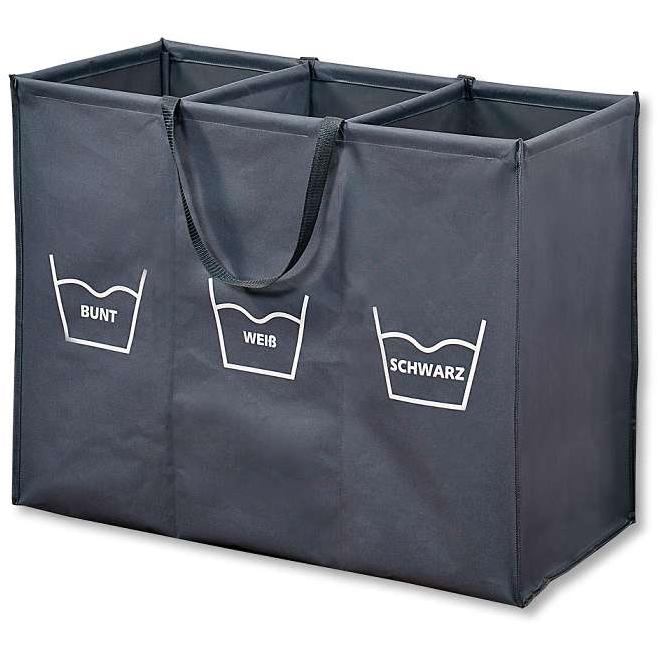 Kesper Ksp19597 Korpa Za Prljavi VeŠ 3 Pregrade Sa Bambus Okvirom - dodatni pogled