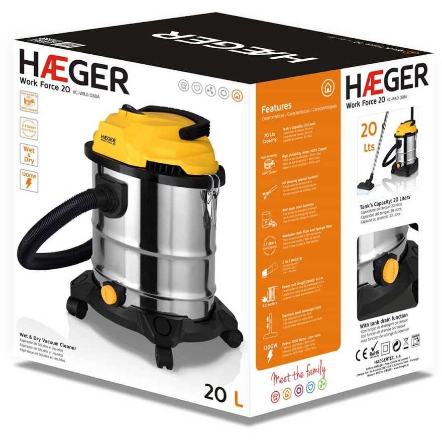 Haeger Usisivač Za Mokro I Suvo Usisavanje - dodatni pogled