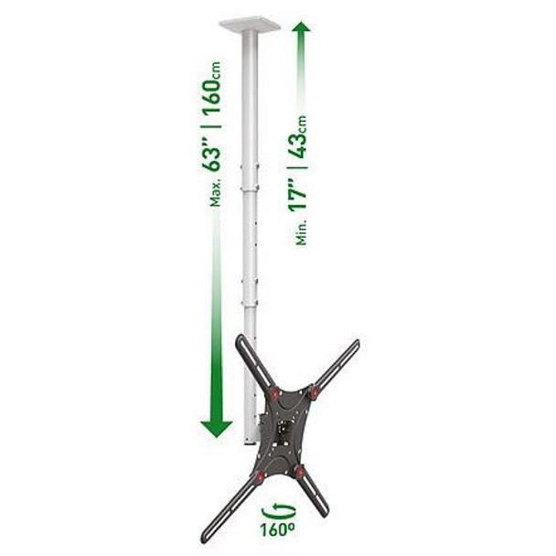 Barkan 4500L zglobni plafonski nosač televizora dijagonale do 86 inča - dodatni pogled