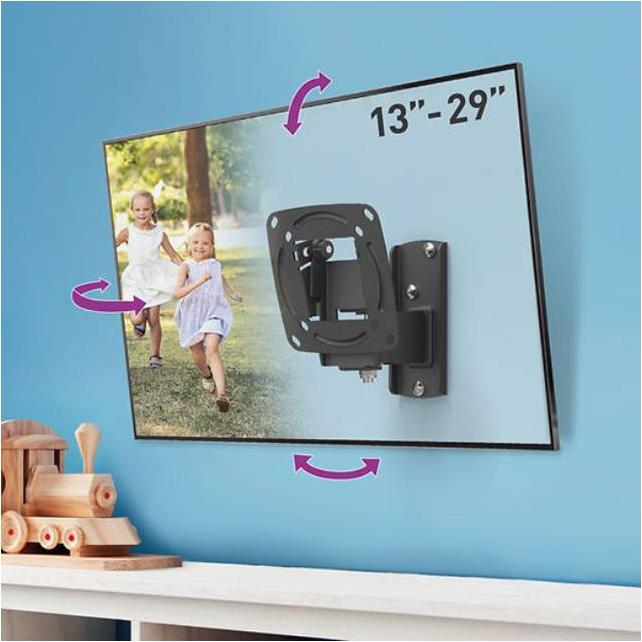 Zidni nosač za televizore od 13 do 29 inča Barkan E120.B - dodatni pogled