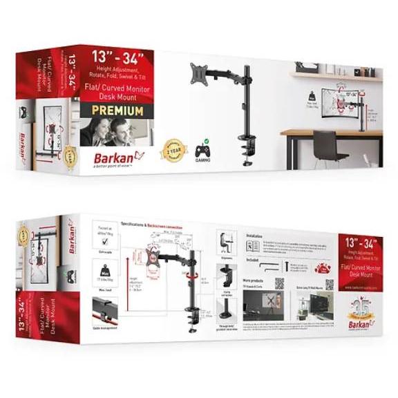 Barkan M121T stoni nosač za monitore 13-34 inča - dodatni pogled